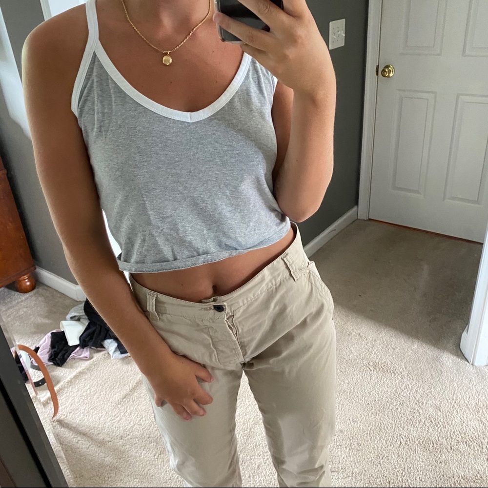 FOREVER 21 grey tank top